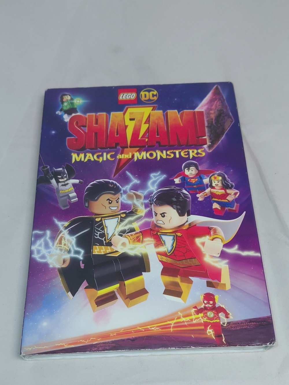 Lego DC Shazam! Purple Cover with Red and Yellow Heroes